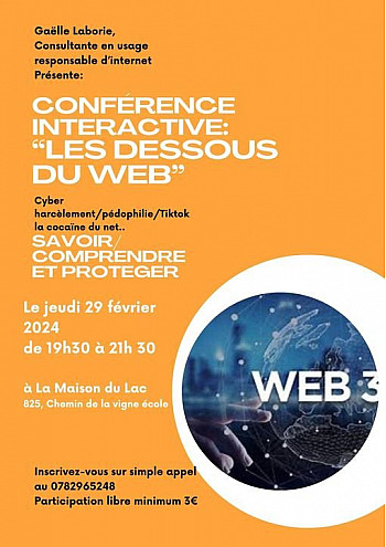 Savoir, comprendre et protéger : Conférence Interactive sur l'usage d'Internet le 29 Février à la Maison du Lac à Montauban