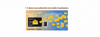 Dans ma collection de mails frauduleux, en voilà un qui me rappelle l'époque du fax à rouleau …..