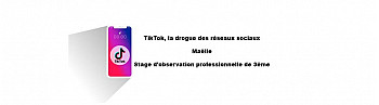 TikTok, la drogue des réseaux sociaux - Maëlle - Stage d'observation professionnelle de 3ème 