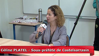 Céline Platel, sous-préfète de l'arrondissement de Castelsarrasin - 82  interviewée par les Jeunes Reporters de la MLDS 82